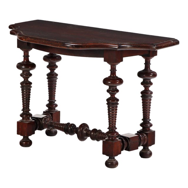 An Italian Walnut Console Table, Late 17th–Early 18th C. For Sale
