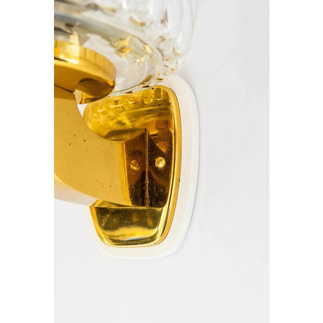 Structured Glass Wall Lamps by Rupert Nikoll, Vienna, Austria, 1950s, Set of 2 For Sale - Image 4 of 12