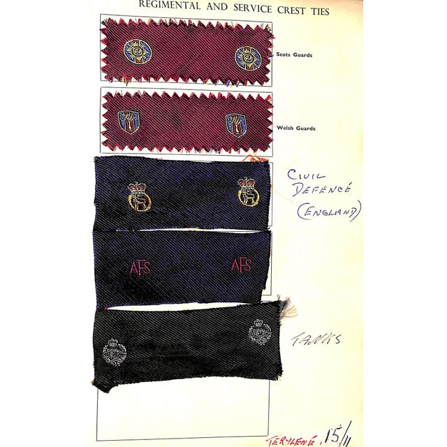 Mid 20th Century Regimental Club & Old Boys' Colours Necktie Swatchbook For Sale - Image 17 of 18