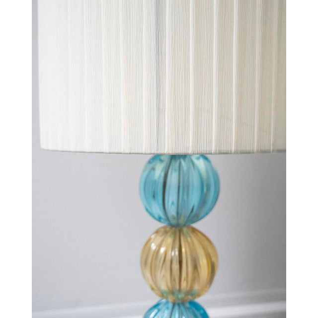 Italian Murano Glass Table Lamp, 1990s For Sale - Image 3 of 8