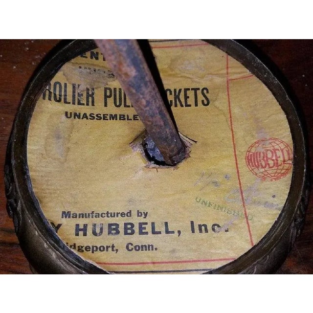 Presenting a gorgeous and extremely , early 20th century American Dedham Pottery Oxblood and gilt bronze table lamp of...