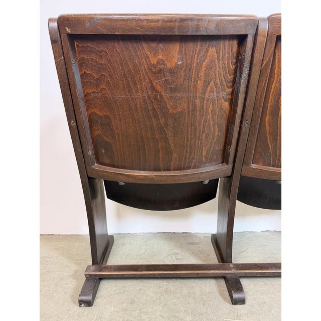 Vintage Two-Seater Cinema Bench from Ton, 1960s For Sale - Image 18 of 18