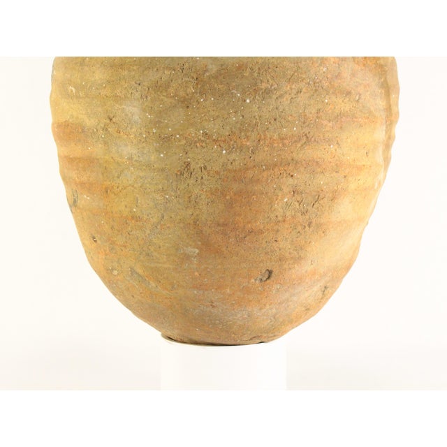 Beige Spanish Colonial Redware Terracotta Amphorae Jar for Fine Wines For Sale - Image 8 of 18