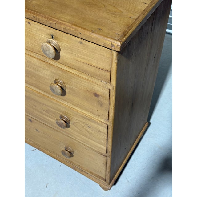 Antique Pine Two Over Three Drawers - Chest of Drawers From England For Sale - Image 9 of 18