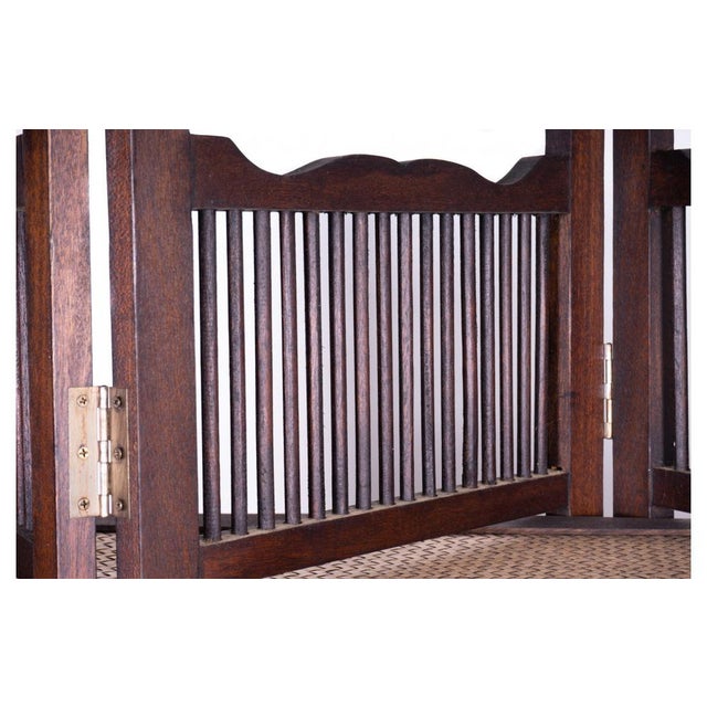 Acacia Wood and Rattan Room Divider with Double-Sided Shelves, Philippines For Sale - Image 5 of 10