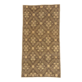 Vintage Turkish Oushak Rug, 04'11 X 09'04 For Sale