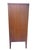 Wood Vintage Mid Century Modern Tall Highboy Dresser by Lane in Tuxedo Design, Attributed For Sale - Image 7 of 9