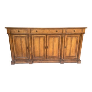 French Provisional Style Enfilade Buffet Sideboard by Bernhardt For Sale