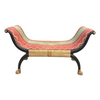 Rose Tarlow Regency Paw Foot Bench For Sale