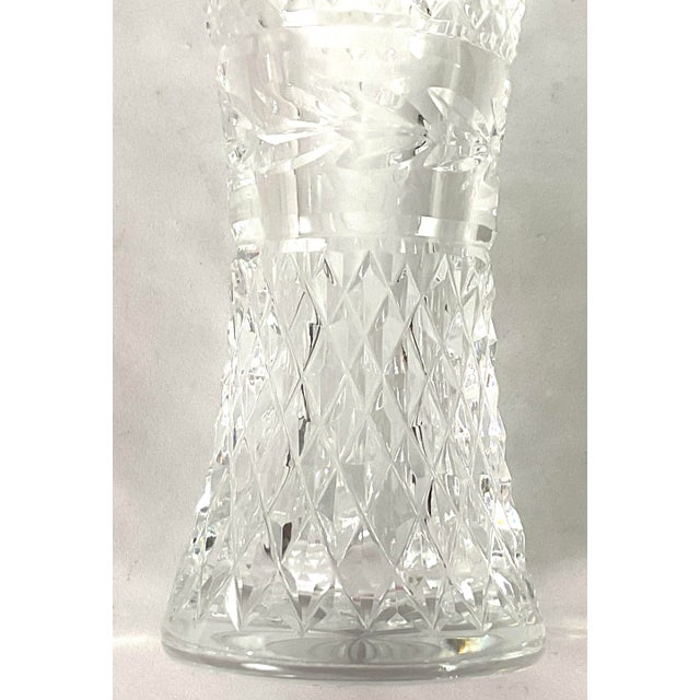 Waterford of Ireland Crystal-“Glandore”-6” Corset Vase For Sale - Image 6 of 6