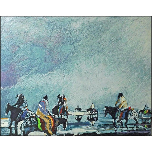 "Reflections On Still Waters" Original Limited Edition Serigraph on paper by Earl Biss Hand Signed by the Artist Art size...