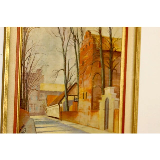 Sven Bertil Berg, Street, 1946, Oil on Canvas, Framed For Sale - Image 4 of 11