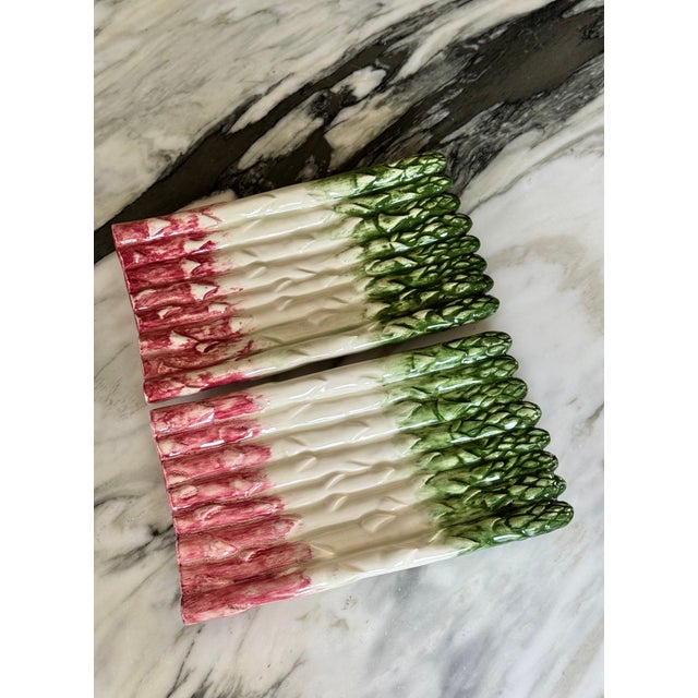 LastCHANCE!Studio Art Asparagus Platters - A Pair For Sale In Seattle - Image 6 of 8