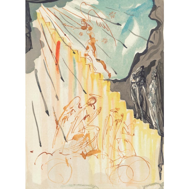 Original engraving from Salvador Dalí’s "The Divine Comedy" published by Editions d’Art Les Heures Claires, Paris, in...