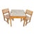 Muelbles Tropicales Mexican Mid Century Modern Game Table Set For Sale