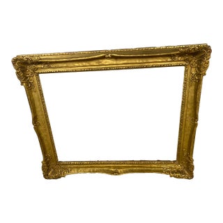 Mid 20th Century Ornate Gilt Frame for Paintings For Sale