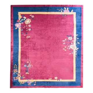 Early 20th Century Chinese Art Deco Rug For Sale