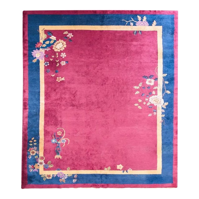 Early 20th Century Chinese Art Deco Rug For Sale