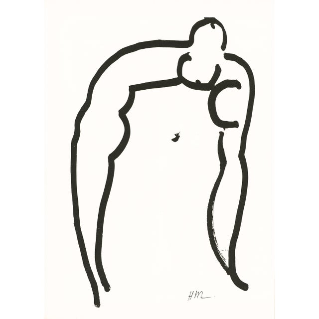 Abstract 1958 Lithograph "Nu Bleu Iv" (Blue Nude Iv) After Henri Matisse For Sale - Image 3 of 4