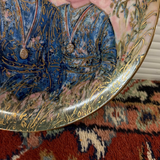Ceramic Edna Hibel "To Life" Porcelain Collector Plate For Sale - Image 7 of 12