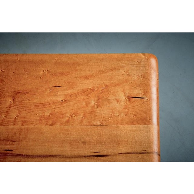 Studio Coffee Table in Curly Maple with Double Access, 1950s For Sale - Image 13 of 17