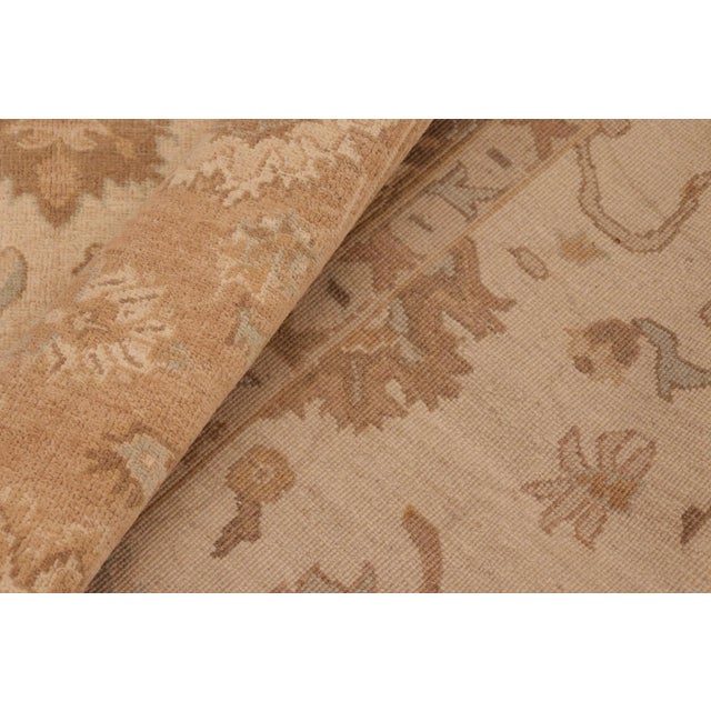 Textile Classic Ziegler Beige Brown Hand-Knotted Wool Rug - 8'0'' X 9'9'' For Sale - Image 7 of 8