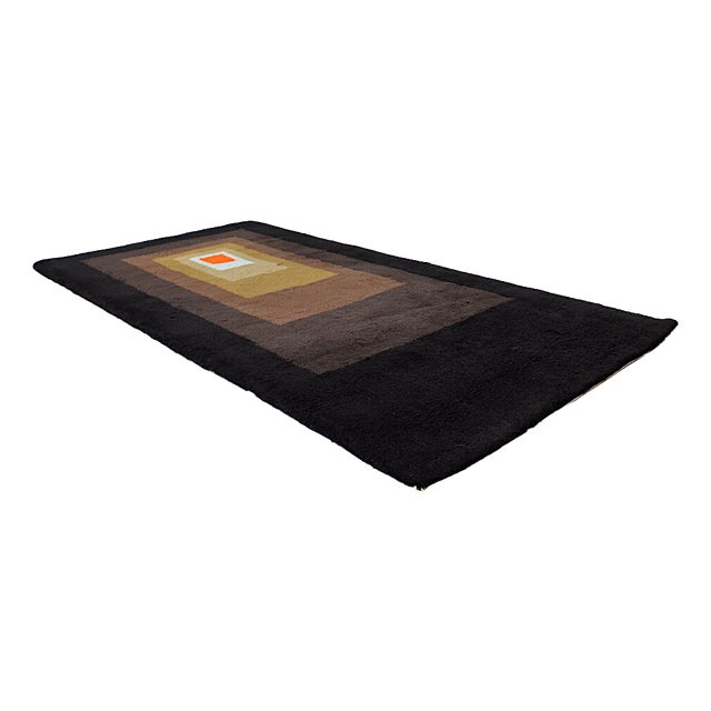Vintage Modernist Rug by Ewald Kröner, 1970s For Sale
