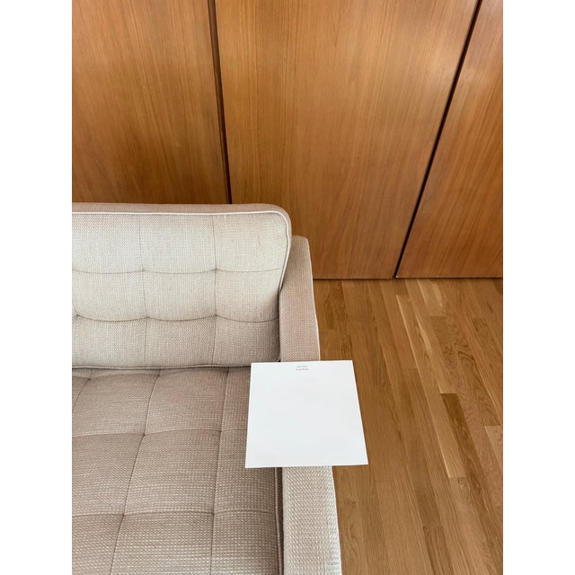 Vintage Florence Knoll Relaxed Lounge Chair Neutral Ivory For Sale - Image 9 of 12