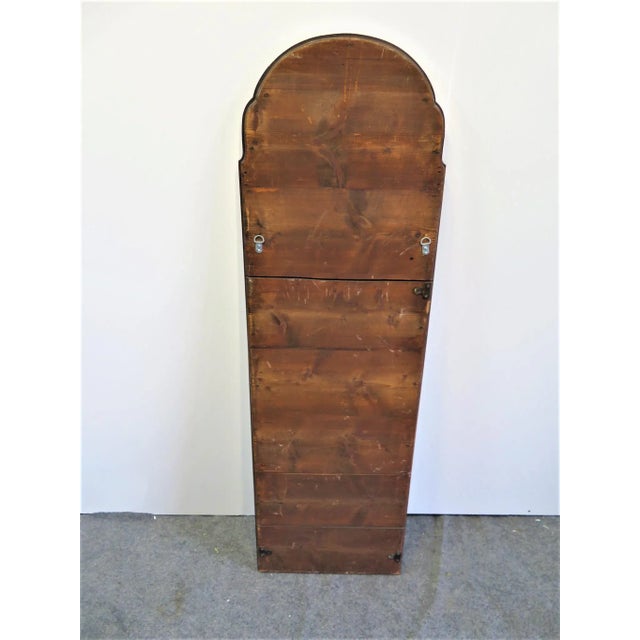 19th C Queen Anne Walnut Trumeau Mirror For Sale - Image 4 of 5