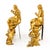 French Rare Pair of French Antique Bronze Fireplace Chenets “Vulcan and Venus" For Sale - Image 3 of 17
