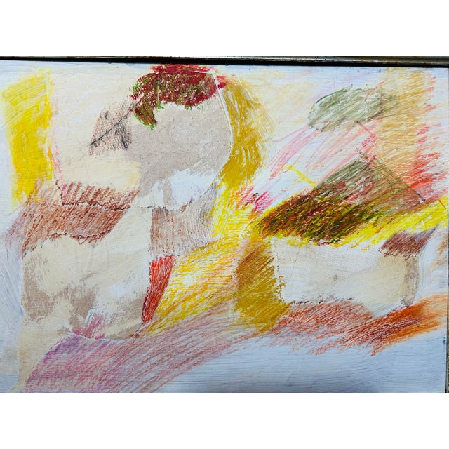 Mid-Century Modern Midcentury Modern Abstract Painting For Sale - Image 3 of 9