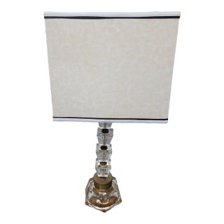 Mid 20th Century Vintage Karl Springer Style Lucite Table Lamp For Sale