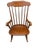 English Mid 20th Century Ethan Allen Child Size Windsor Rocking Chair For Sale - Image 3 of 12