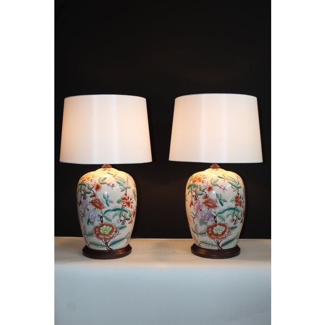 Early 20th Century Chinese Imari Style Lamps - a Pair For Sale - Image 12 of 12