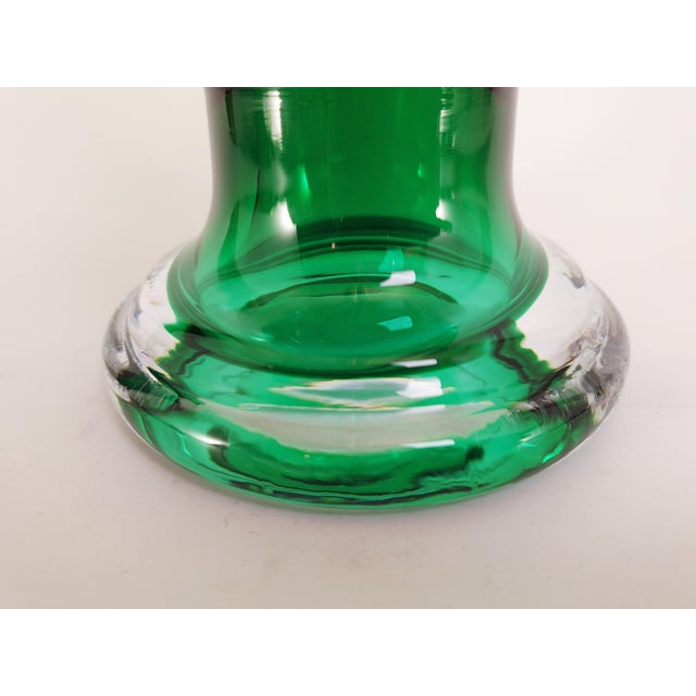Green Green Tornado Art Glass Vase by Tamara Aladin for Riihimäen Lasi, Finland, 1970s For Sale - Image 8 of 9