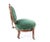 19th Century Victorian Mahogany Carved Balloon Back Emerald Velvet Chair on Casters- So Charming! For Sale In West Palm - Image 6 of 8