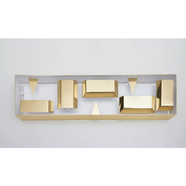 Mid-Century Modern Quadro Di Luce Brass Wall lamp by Giò Ponti Pollice Illuminazione For Sale - Image 3 of 8