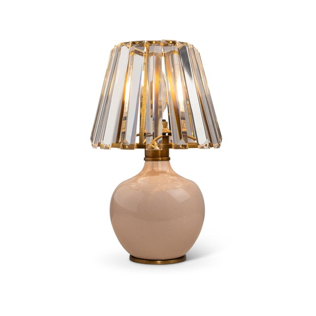 2020s Eclipse Blush Crystal Shade Mini Lamp For Sale - Image 5 of 5