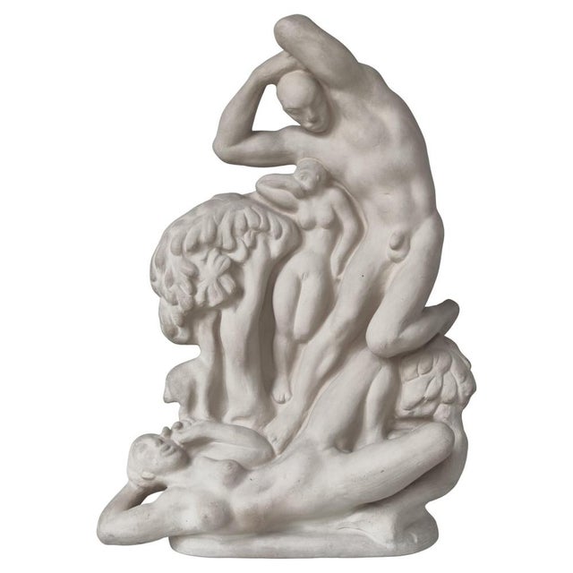 Art Nouveau Zeus & Io Sculpture in Terracotta by Kai Nielsen for Kähler, Denmark, 1922 For Sale - Image 18 of 18