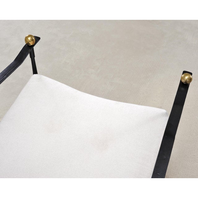 Pair of Mario Papperzini Amalfi Iron Lounge Chairs and Ottomans For Sale - Image 18 of 18