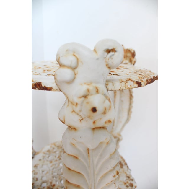 Metal Antique French Tiered Cast Iron Garden Plant Stand For Sale - Image 7 of 7