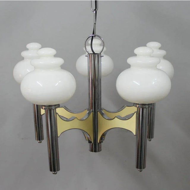 1970s Italian Chandelier, 1970s For Sale - Image 5 of 6