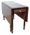 American Empire-Style Walnut Drop-Leaf Gate-Leg Table With Single Drawer For Sale