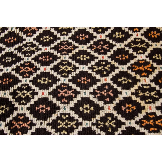Handmade Vintage Brown Tribal Moroccan Wool Rug For Sale In New York - Image 6 of 10