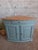 Blue Louis XV Corner Cabinet in Neptune Blue and Brass Fittings, 1890s For Sale - Image 8 of 11