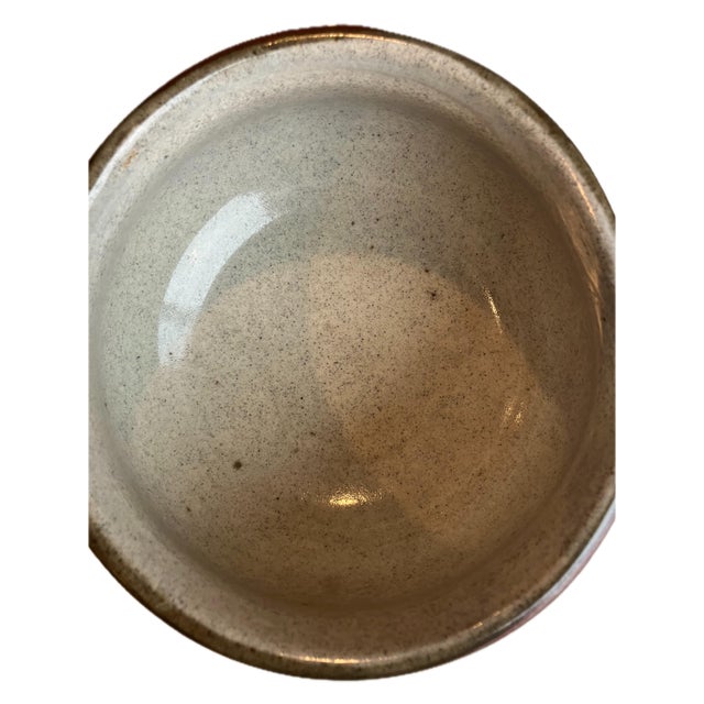 Vintage Mexican Tonala Folk Art Hand Painted Stoneware Ladle Pot For Sale - Image 10 of 11