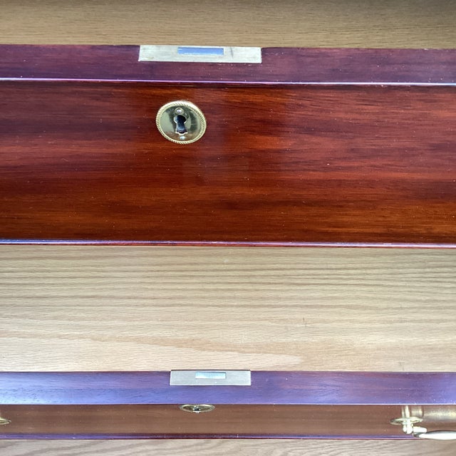 1980s 1980s Henkel Harris Genuine Mahogany Tall Chest of Drawers, Chippendale Style – Finish 29 For Sale - Image 5 of 15