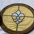 Light Yellow Large Vintage Round Slag Stained Glass and Beveled Glass Round Panel/Window For Sale - Image 8 of 11