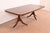 1980s John Widdicomb Georgian Banded Mahogany Double Pedestal Extension Dining Table, Newly Refinished For Sale - Image 5 of 11