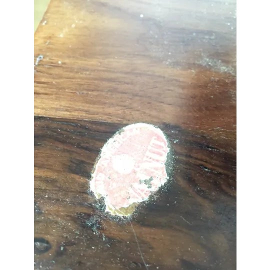 American 1980s Wooden Walnut Lazy Susan For Sale - Image 3 of 4